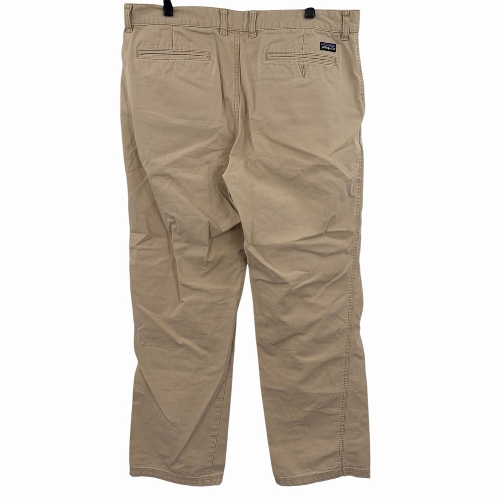 Patagonia Pants Mens 36x31 Beige Chino‎ Organic Cotton Canvas Straight Leg Baggy - Picture 3 of 11